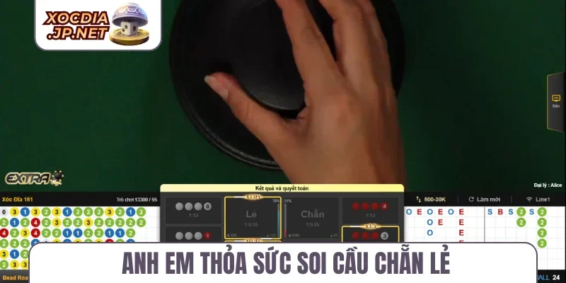 Anh em thỏa sức soi cầu chẵn lẻ