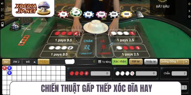 Chiến thuật gấp thếp xóc đĩa hay