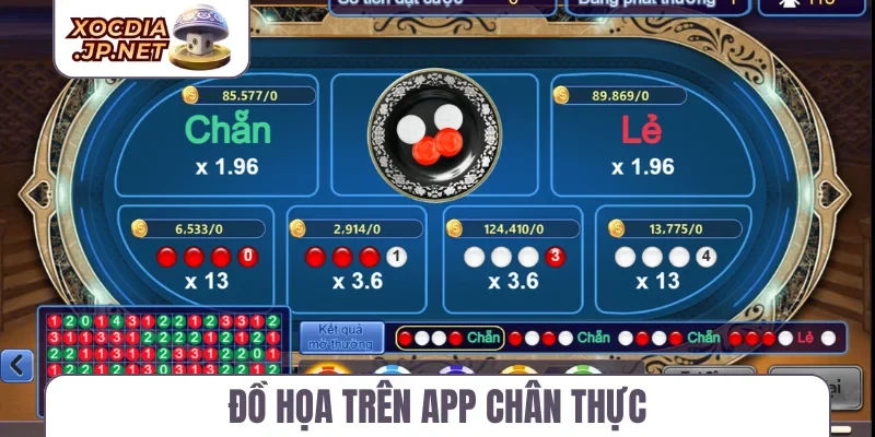 Đồ hoạ trên app chân thực