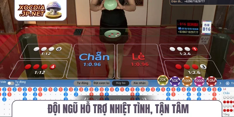 Đội ngũ hỗ trợ nhiệt tình, tận tâm