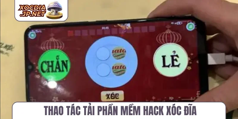 Thao tác tải phần mềm hack xóc đĩa